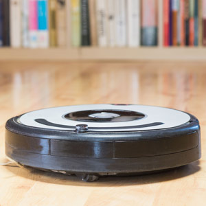 Robotic vacuum cleaner.